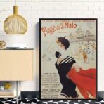 affiche saint-malo vintage