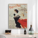 affiche saint-malo vintage