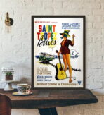 affiche saint tropez blues