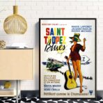 affiche saint tropez blues