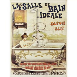 affiche salle de bain vintage