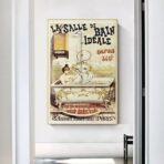 affiche salle de bain vintage