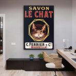 affiche savon le chat