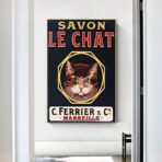 affiche savon le chat
