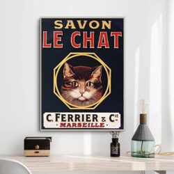 affiche savon le chat