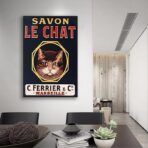 affiche savon le chat