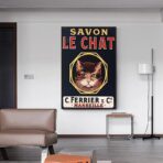 affiche savon le chat