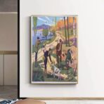 affiche scolaire rossignol vintage