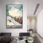 affiche ski vintage