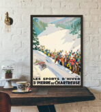 affiche ski vintage