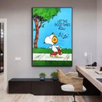 affiche snoopy vintage