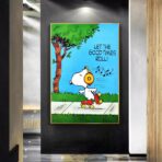 affiche snoopy vintage