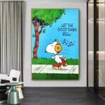 affiche snoopy vintage