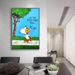 affiche snoopy vintage