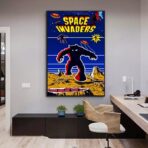 affiche space invaders