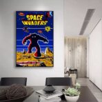 affiche space invaders