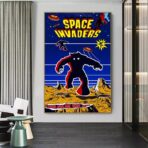 affiche space invaders
