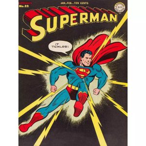 vintage super hero poster