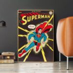 affiche super héros vintage