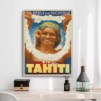 affiche tahiti vintage
