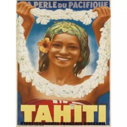 affiche tahiti vintage