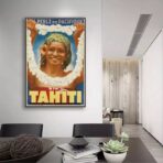 affiche tahiti vintage