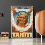 affiche tahiti vintage