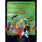 affiche tintin et le lac aux requins