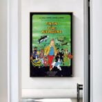 affiche tintin et le lac aux requins