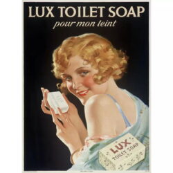 affiche toilette vintage