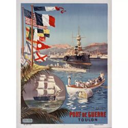 affiche toulon vintage