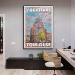 affiche toulouse vintage