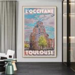 affiche toulouse vintage