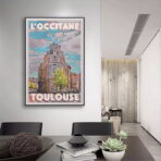 affiche toulouse vintage