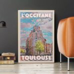 affiche toulouse vintage