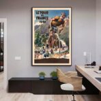 affiche tour de france vintage
