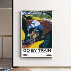 affiche train vintage