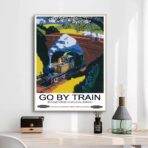 affiche train vintage