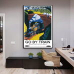 affiche train vintage