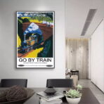 affiche train vintage