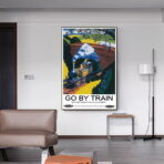 affiche train vintage