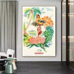 affiche tropicale vintage