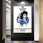affiche un singe en hiver