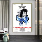 affiche un singe en hiver