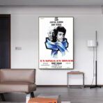 affiche un singe en hiver
