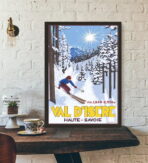 affiche val d'isère vintage
