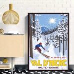 affiche val d'isère vintage