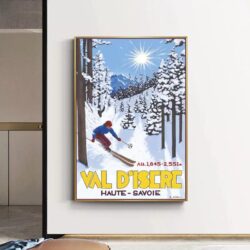 affiche val d'isère vintage