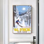 affiche val d'isère vintage