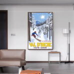 affiche val d'isère vintage
